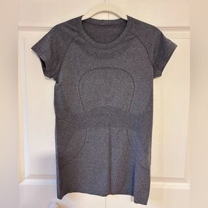 Women’s Short Sleeve Performance Tee Dress - Charcoal Gray